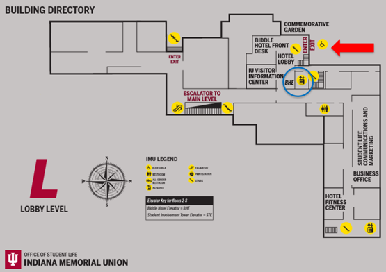 Figure 4: Lobby Level & Main entrance